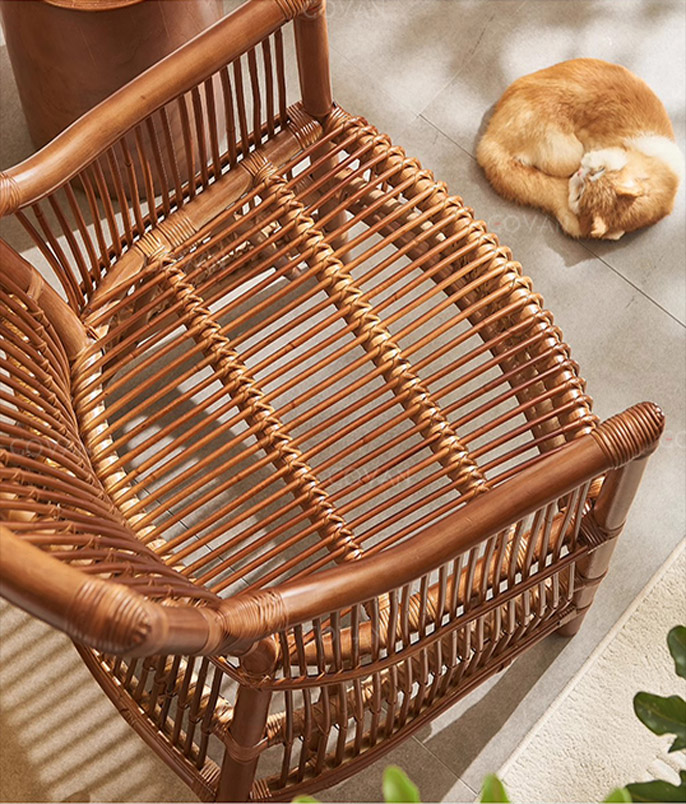 Wooden Furniture-Chair-Nordic Rattan Leisure Chair