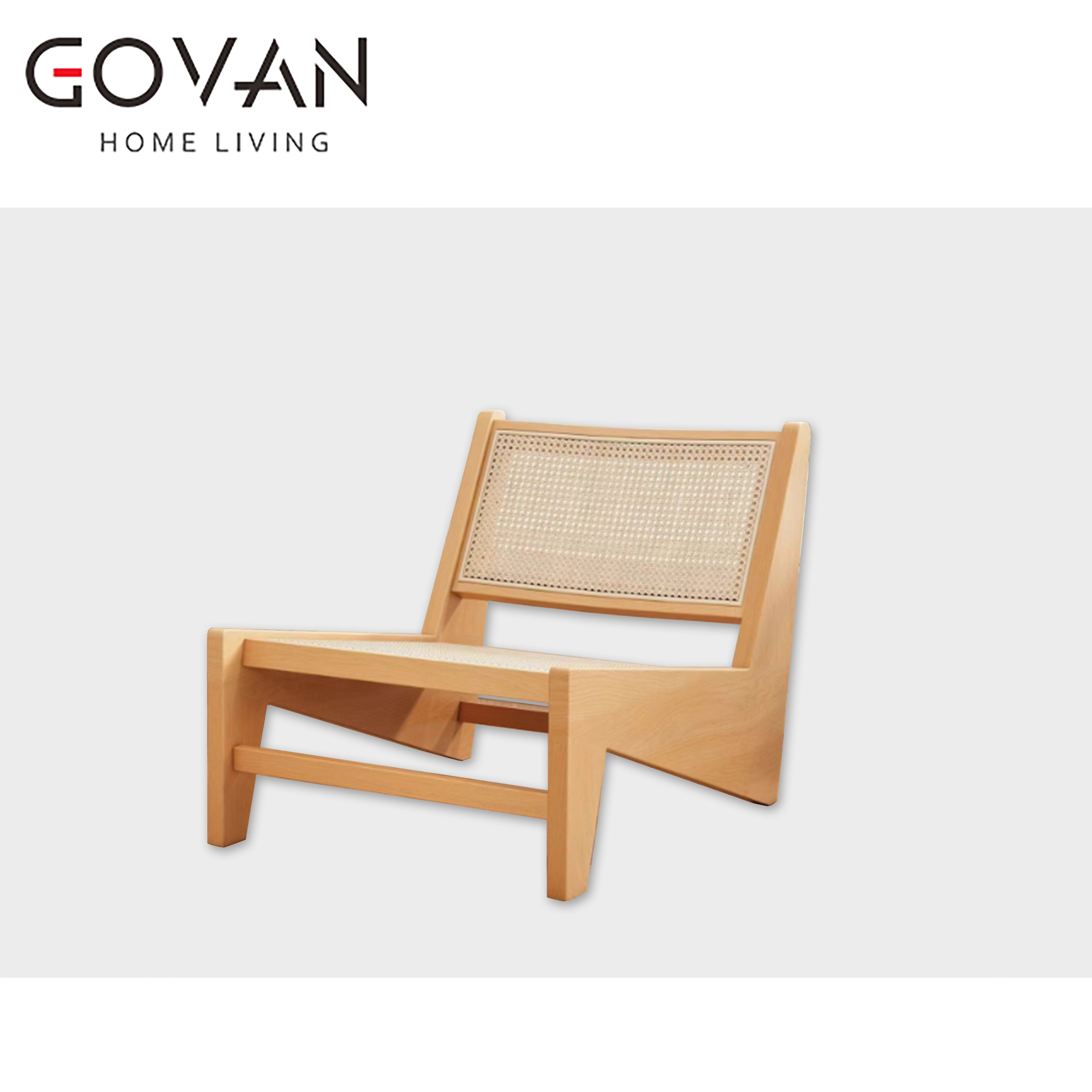 Wooden Furniture-Chair-Retro Solid Wood Rattan Chair