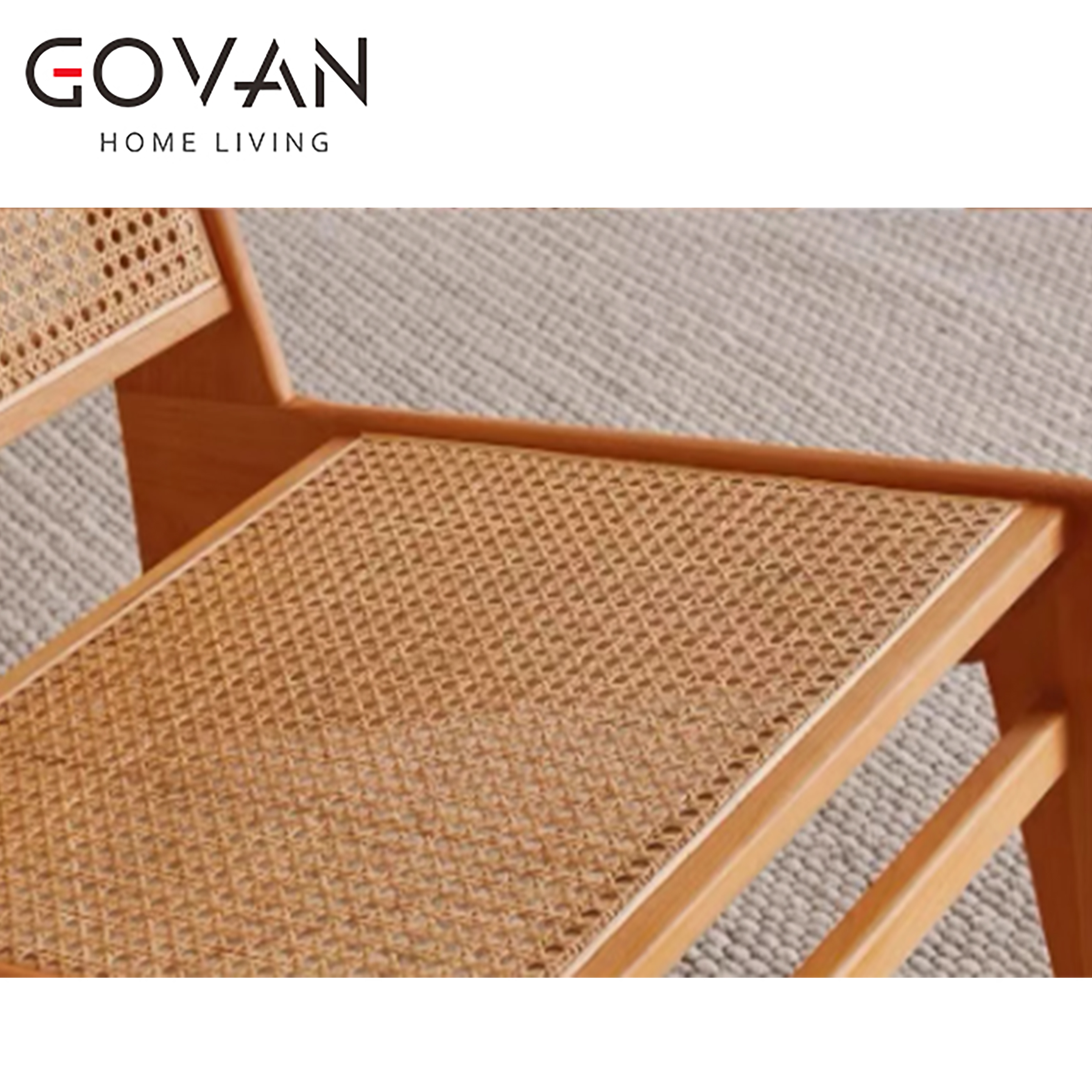 Wooden Furniture-Chair-Retro Solid Wood Rattan Chair