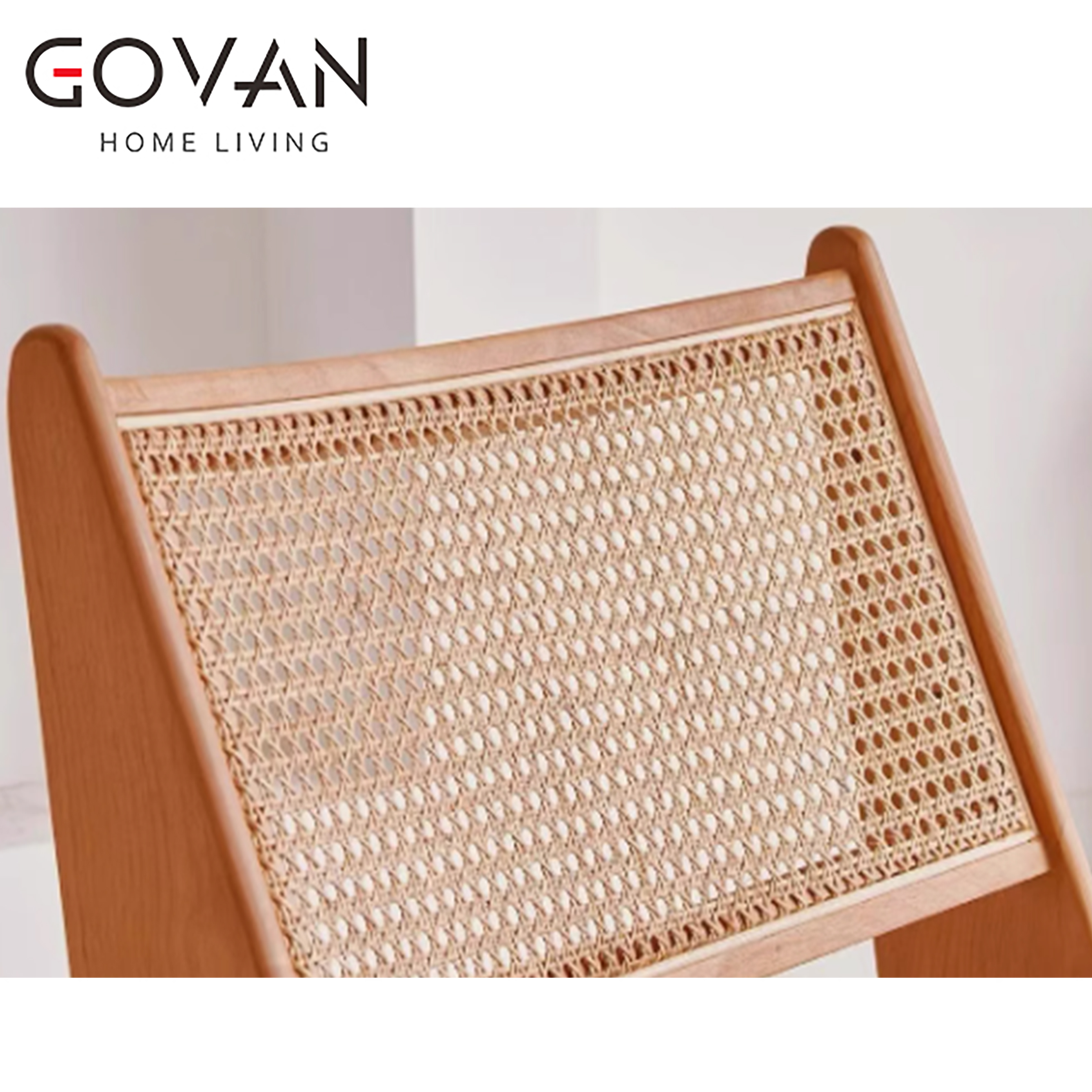 Wooden Furniture-Chair-Retro Solid Wood Rattan Chair