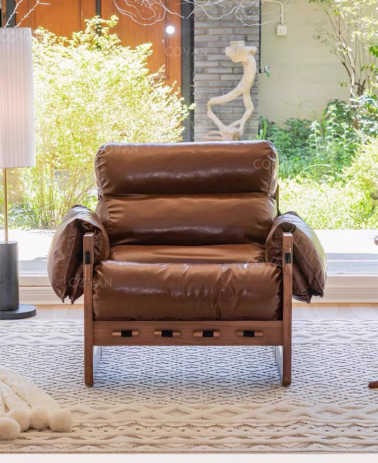 Wooden Furniture-Chair-Nordic Vintage American Single Sofa Chair