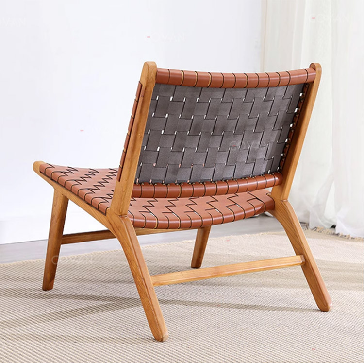 Wooden Furniture-Chair-Nordic Solid Wood Rattan Chair