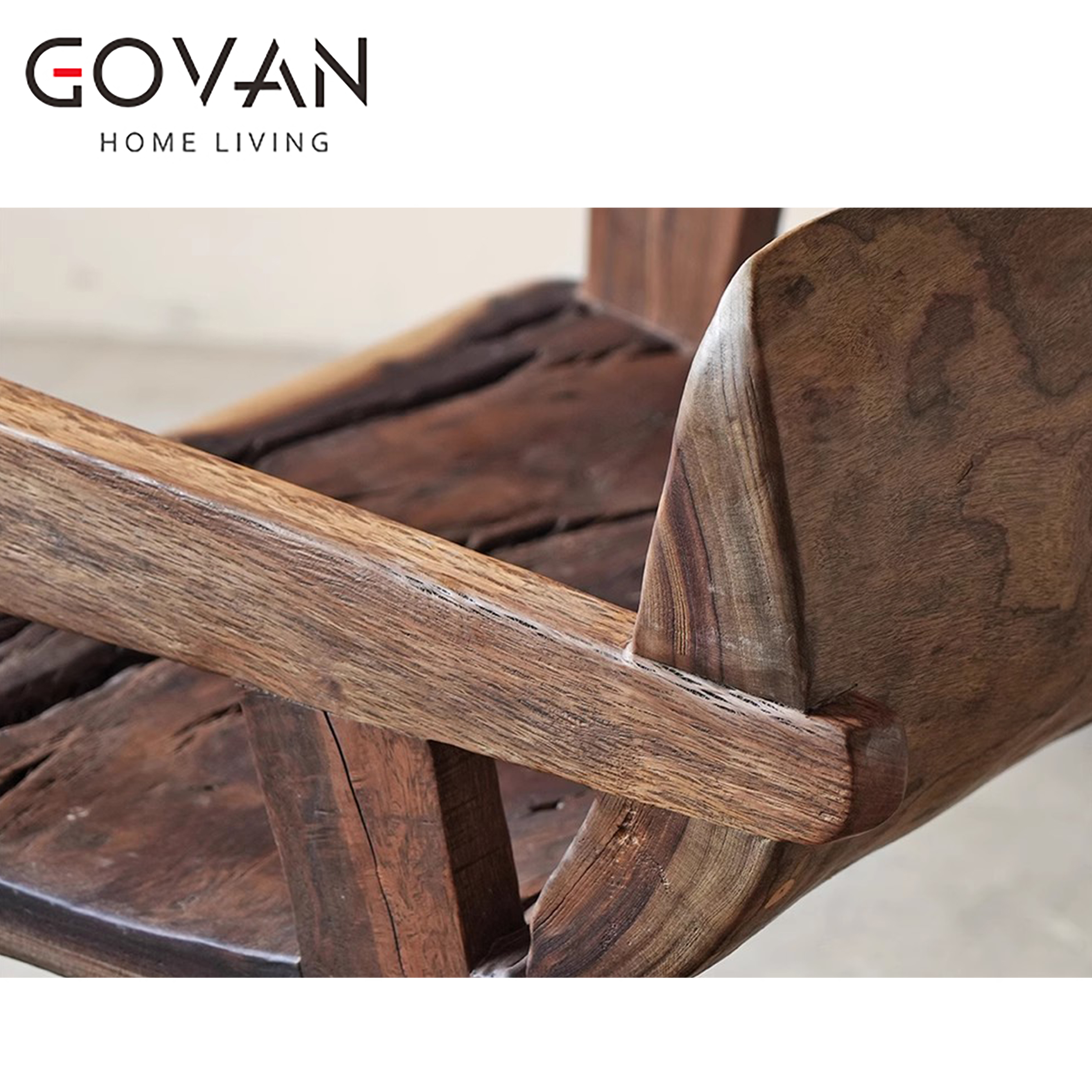 Wooden Furniture-Chair-Weathered Wood Tree Chair