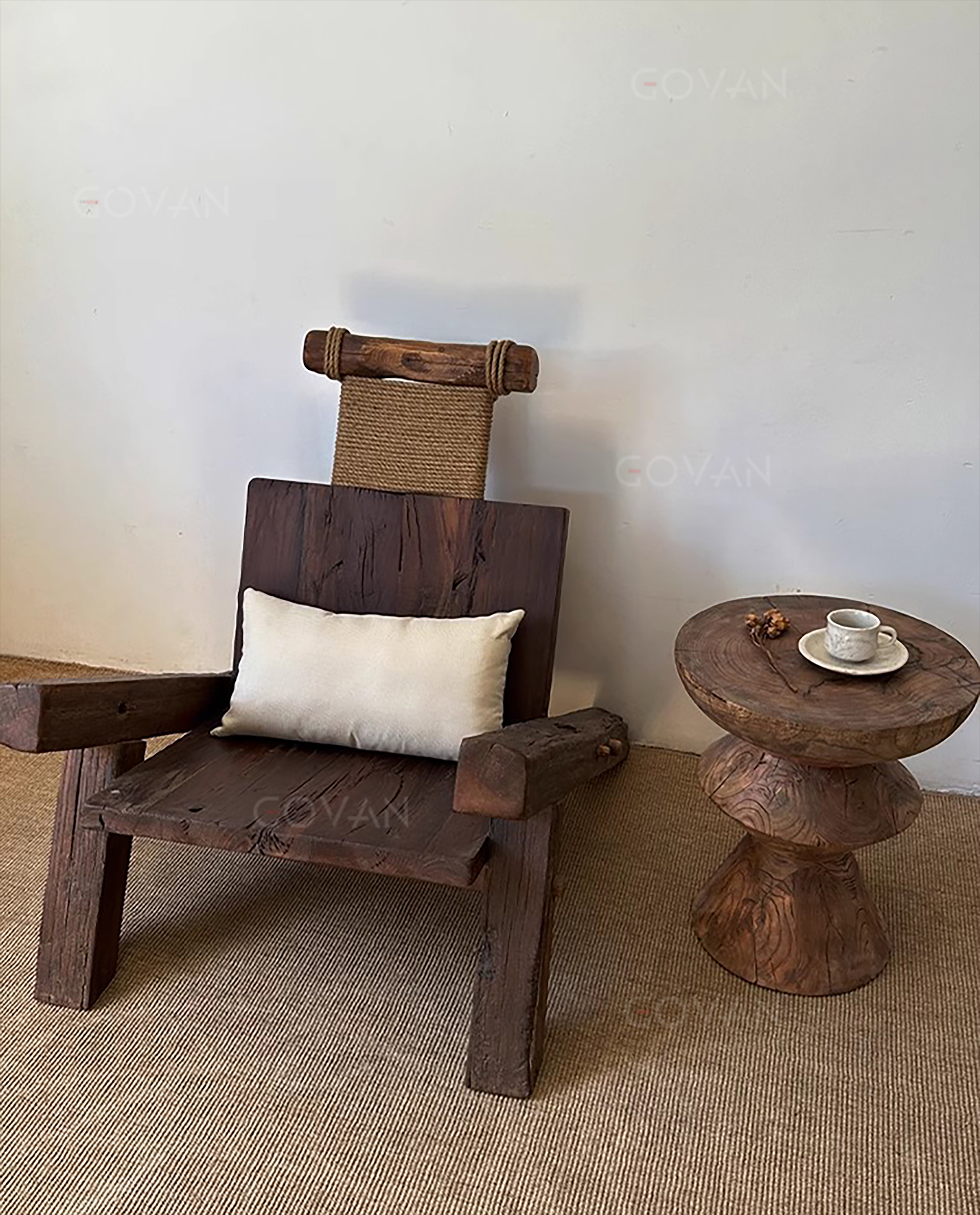 Wooden Furniture-Chair-Old Wooden Coffee Chair