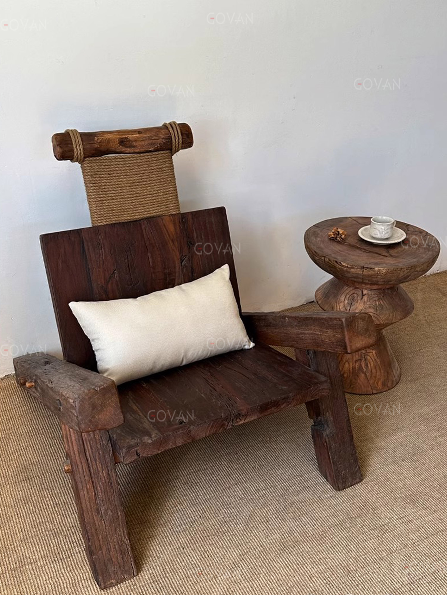 Wooden Furniture-Chair-Old Wooden Coffee Chair
