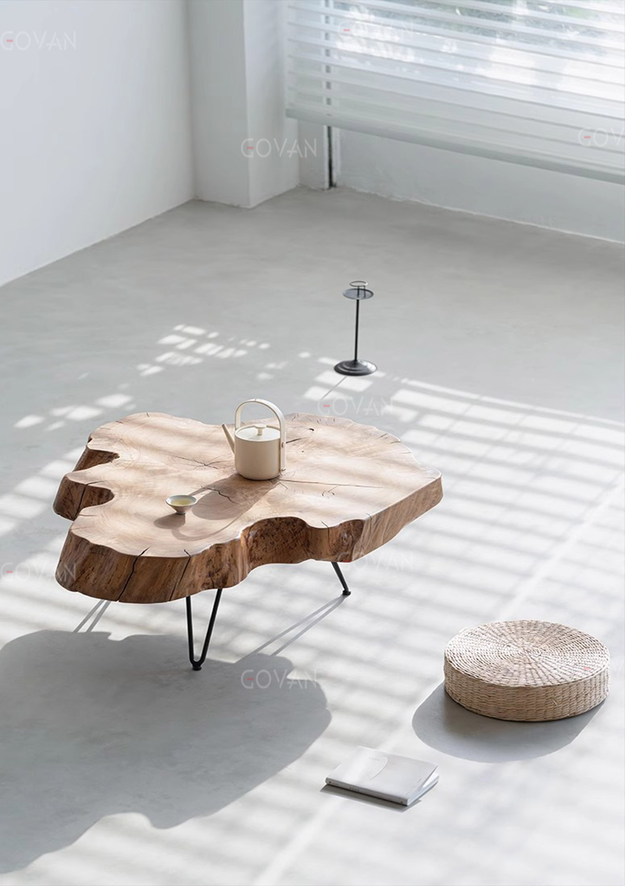 Wooden Furniture-Coffee Table-Low Table With Irregularnatural Sides