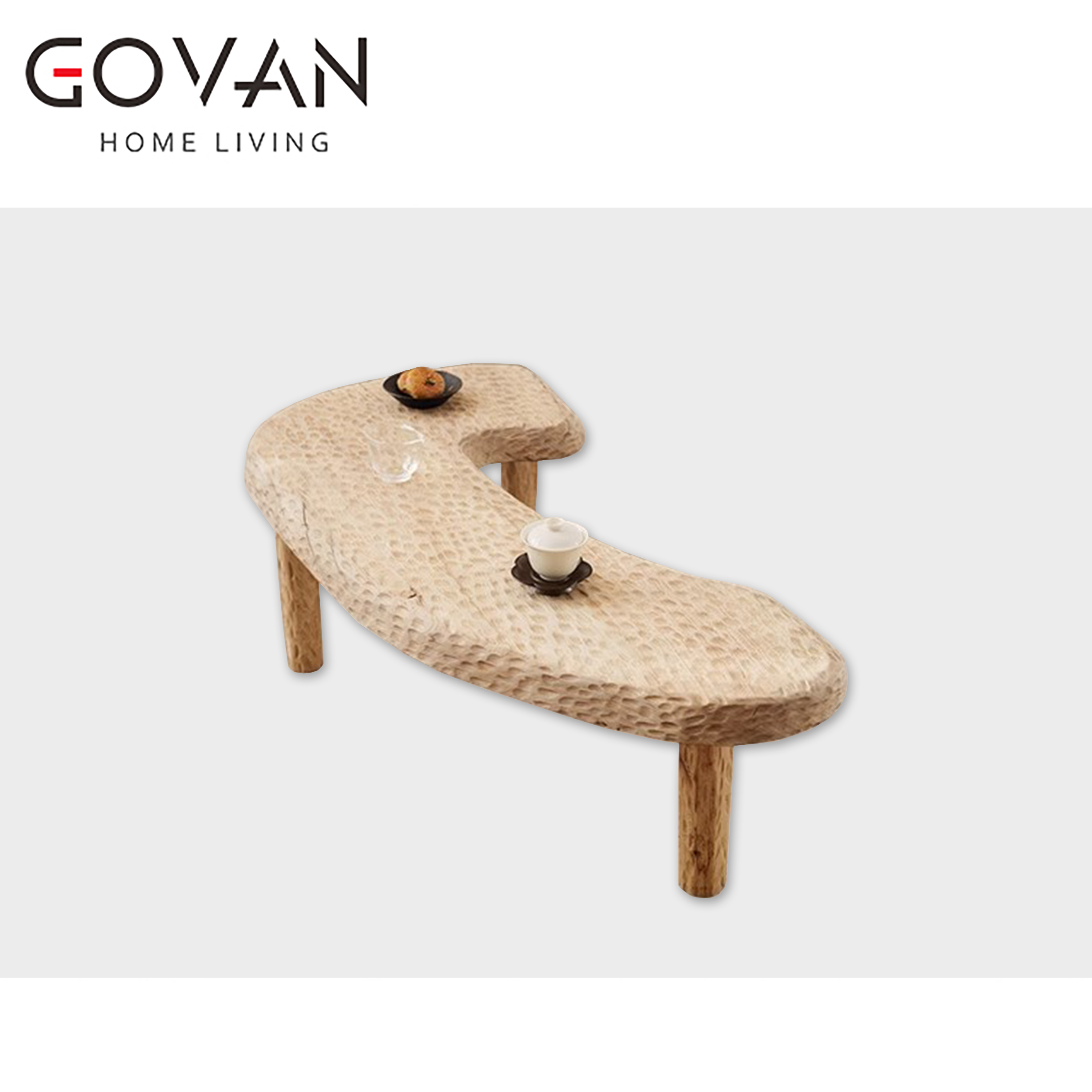 Wooden Furniture-Coffee Table-Hand Hammer Zen Low Table