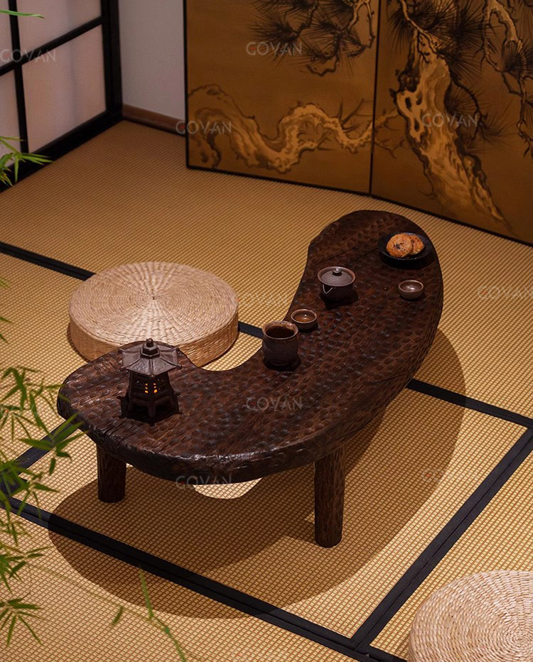Wooden Furniture-Coffee Table-Hand Hammer Zen Low Table
