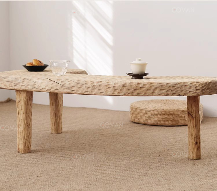 Wooden Furniture-Coffee Table-Hand Hammer Zen Low Table