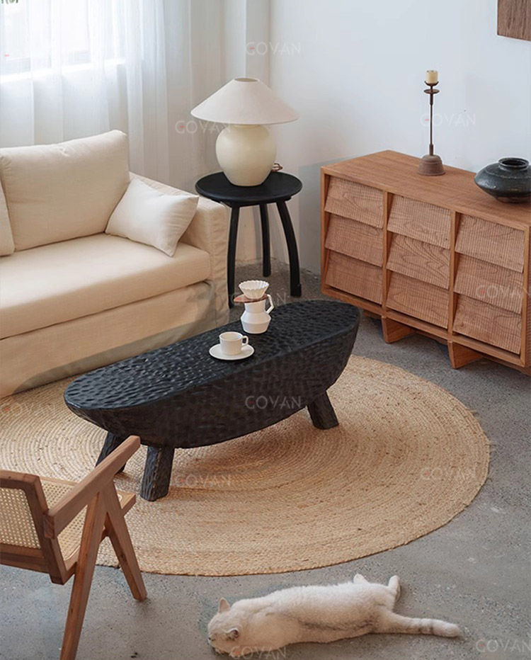 Wooden Furniture-Coffee Table-Corrugated Coffee Table