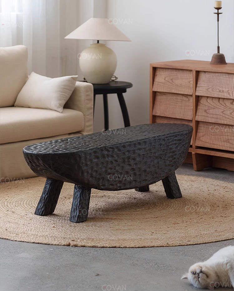 Wooden Furniture-Coffee Table-Corrugated Coffee Table