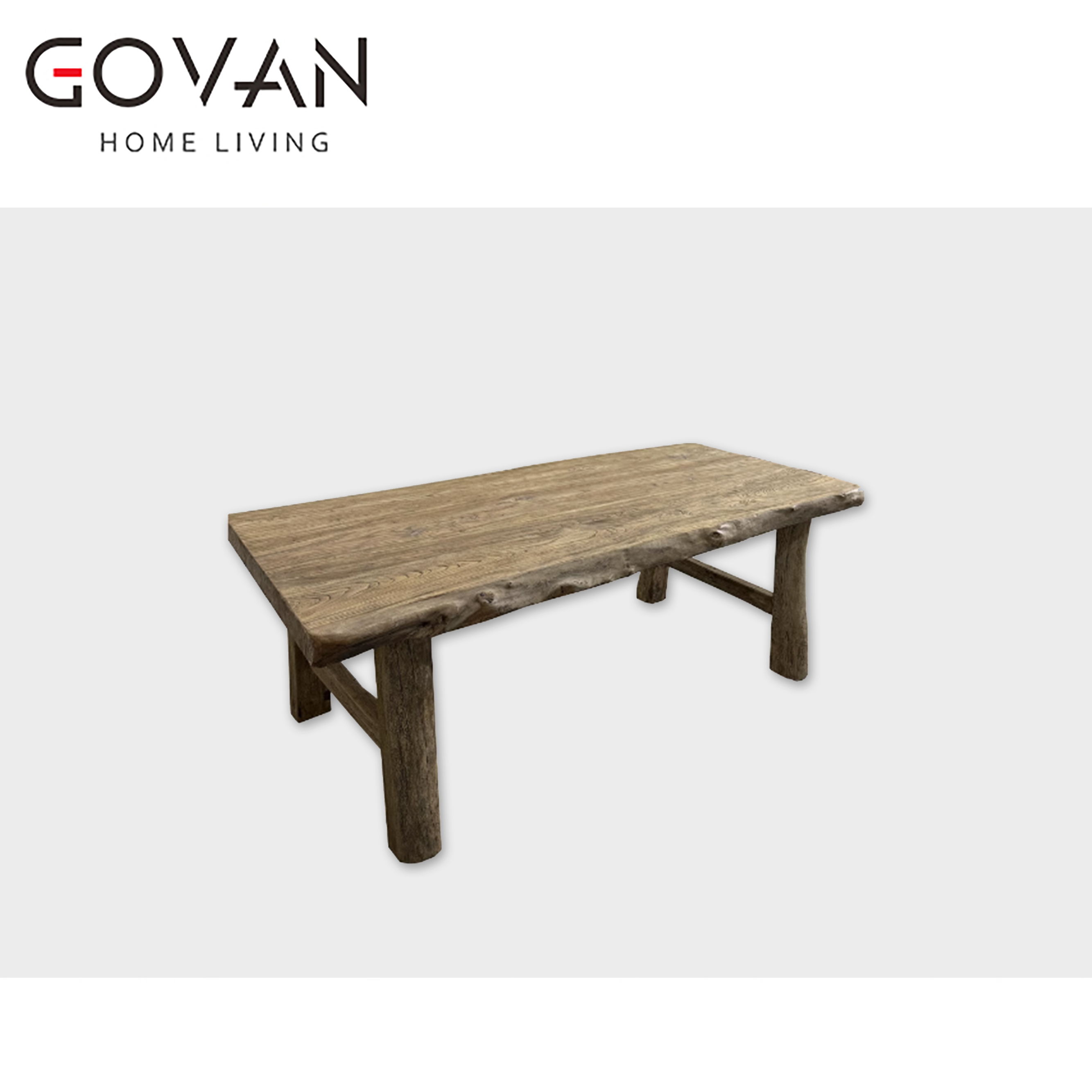 Wooden Furniture-Coffee Table-Natural edge log end table