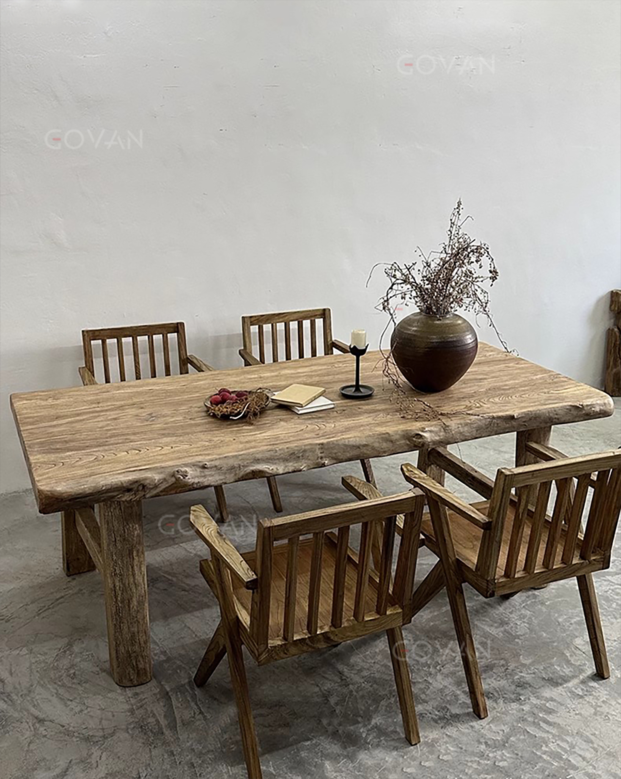 Wooden Furniture-Coffee Table-Natural edge log end table