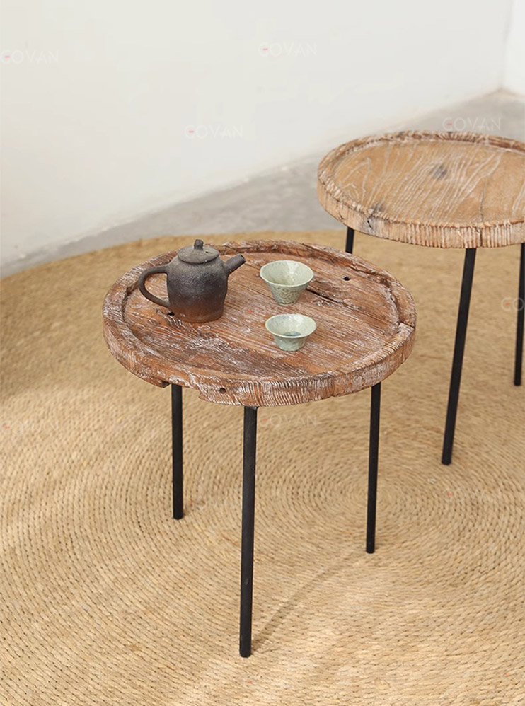 Wooden Furniture-Coffee Table-Surprise Silent Wind Solid Wood Edge A Few