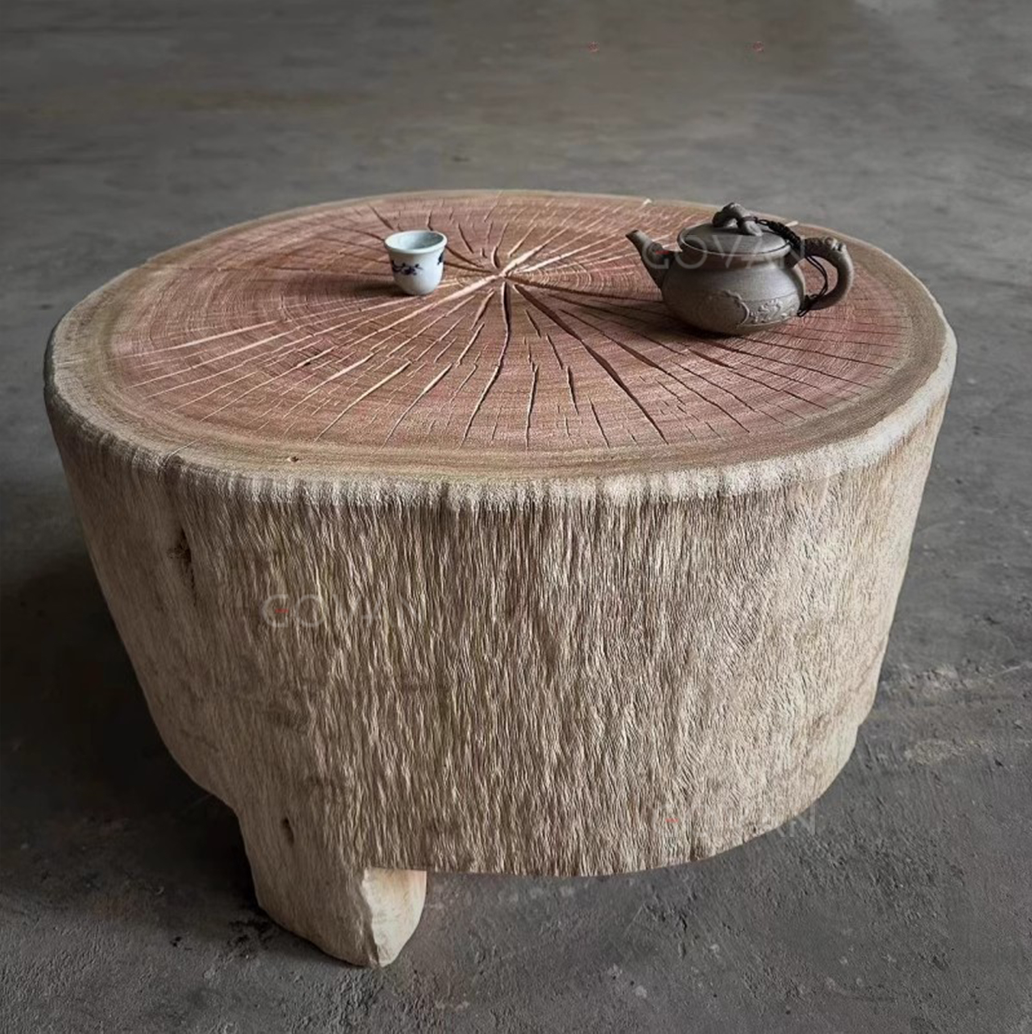 Wooden Furniture-Coffee Table-Decaying Wood Coffee Table