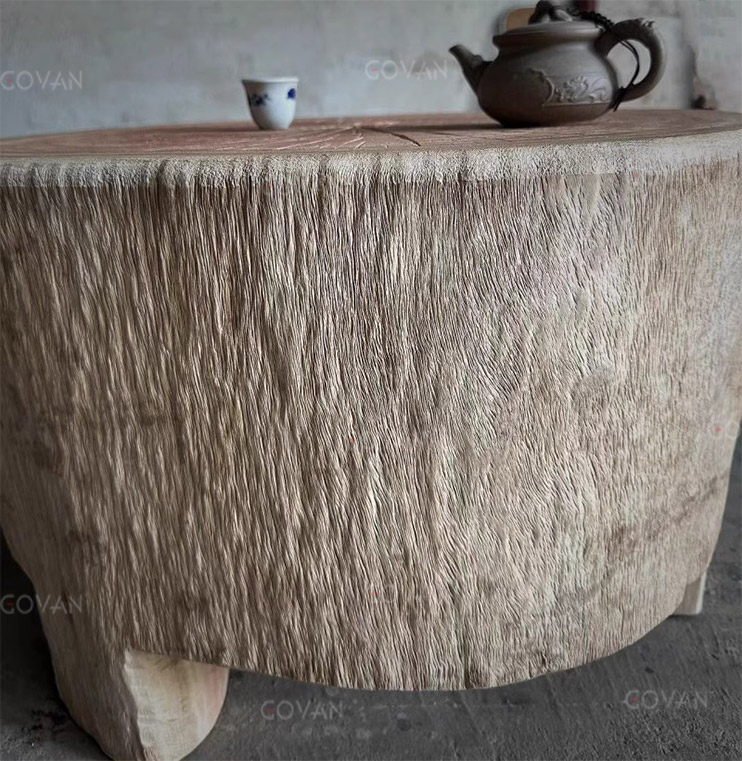 Wooden Furniture-Coffee Table-Decaying Wood Coffee Table