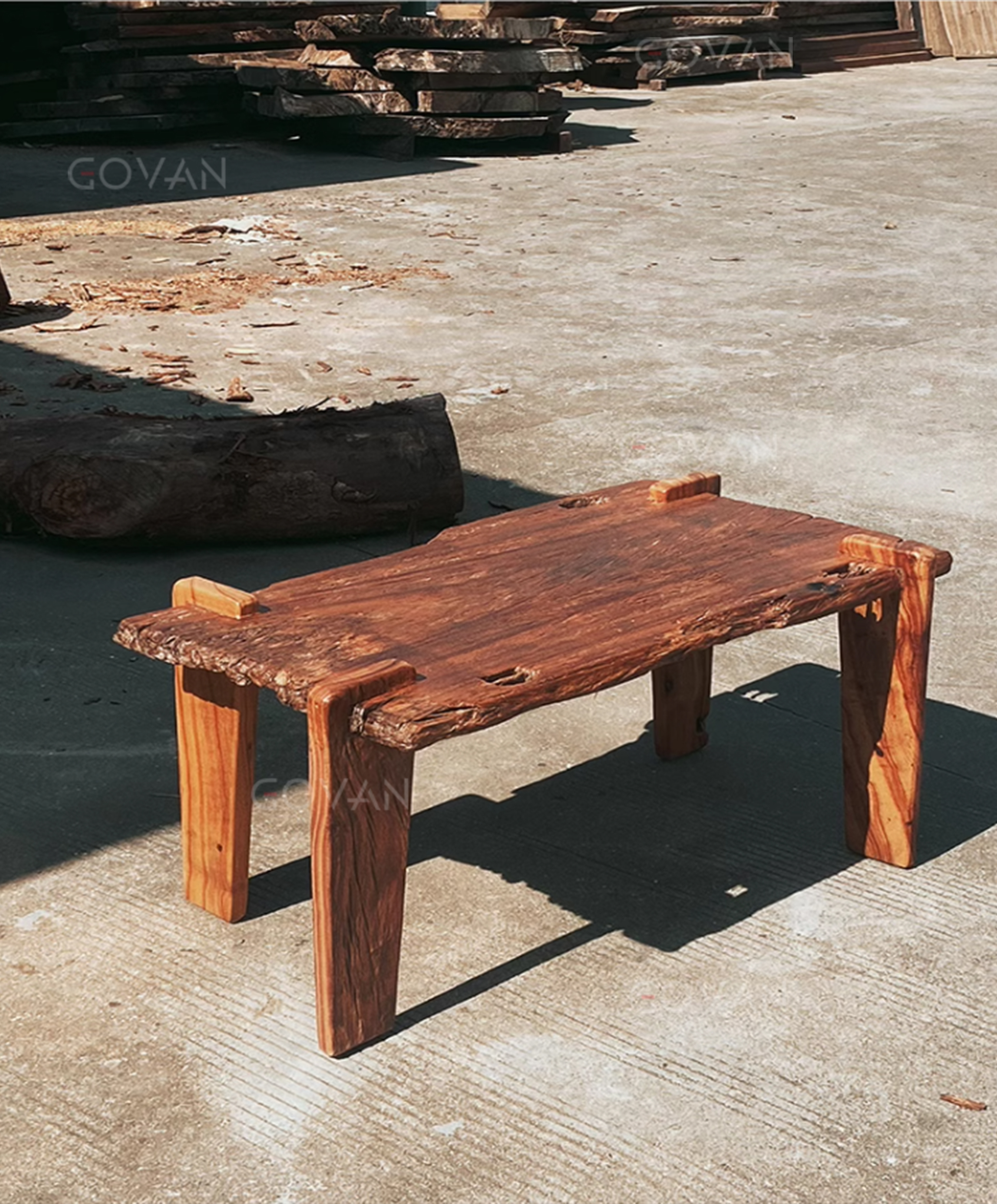 Wooden Furniture-Coffee Table-Surprise Quiet Wind Solid Wood Tea Table