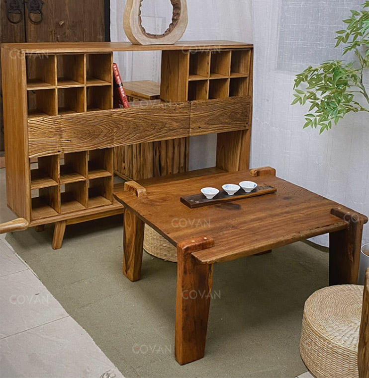 Wooden Furniture-Coffee Table-Surprise Quiet Wind Solid Wood Tea Table