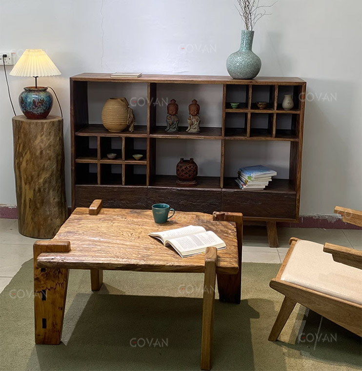 Wooden Furniture-Coffee Table-Surprise Quiet Wind Solid Wood Tea Table