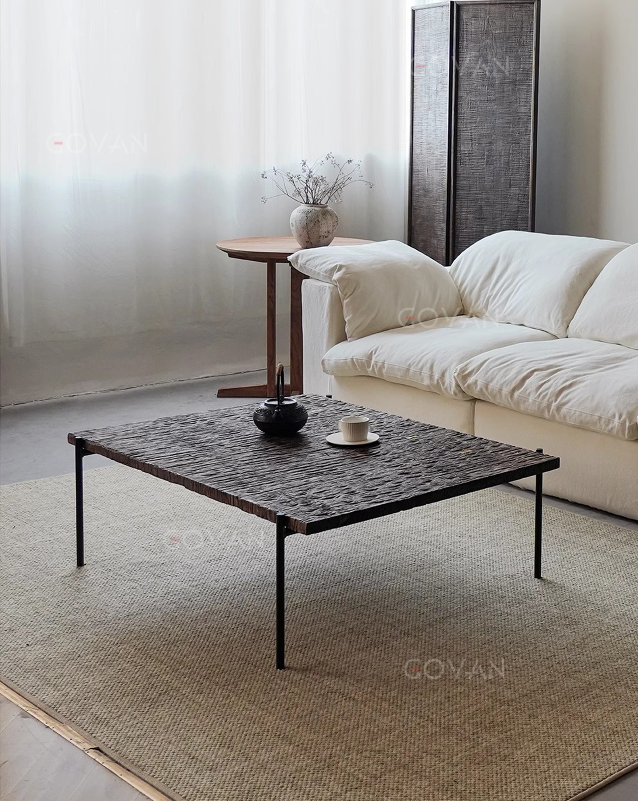 Wooden Furniture-Coffee Table-A Thousand Rivers Pattern Coffee Table