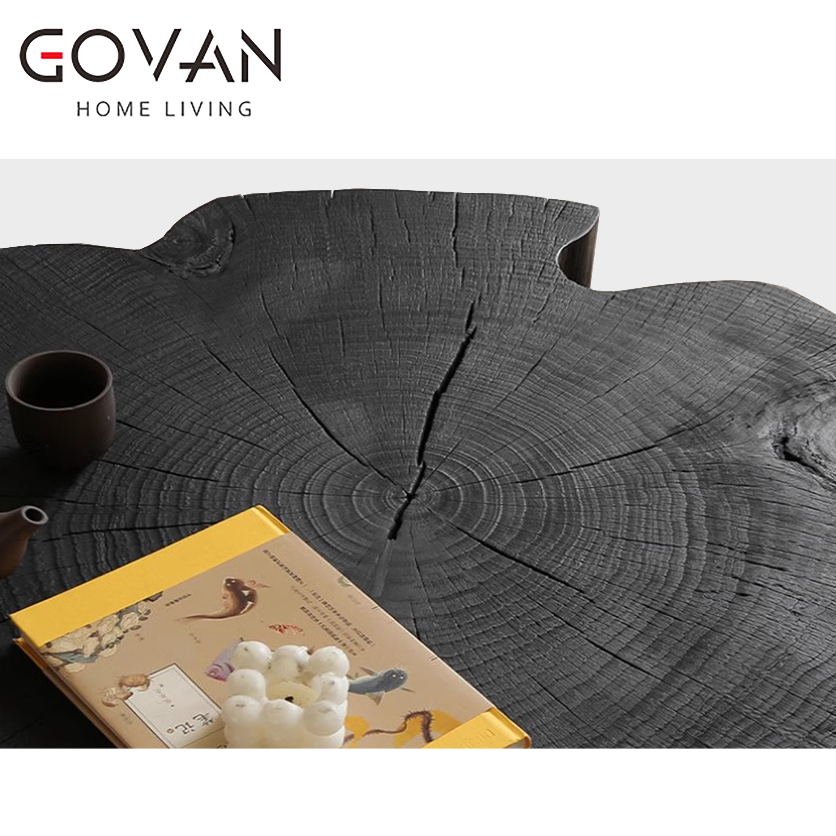 Wooden Furniture-Coffee Table-Four-Leaf Clover Irregular Low Table