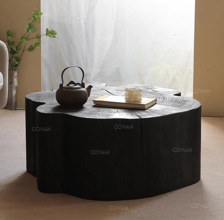 Wooden Furniture-Coffee Table-Four-Leaf Clover Irregular Low Table