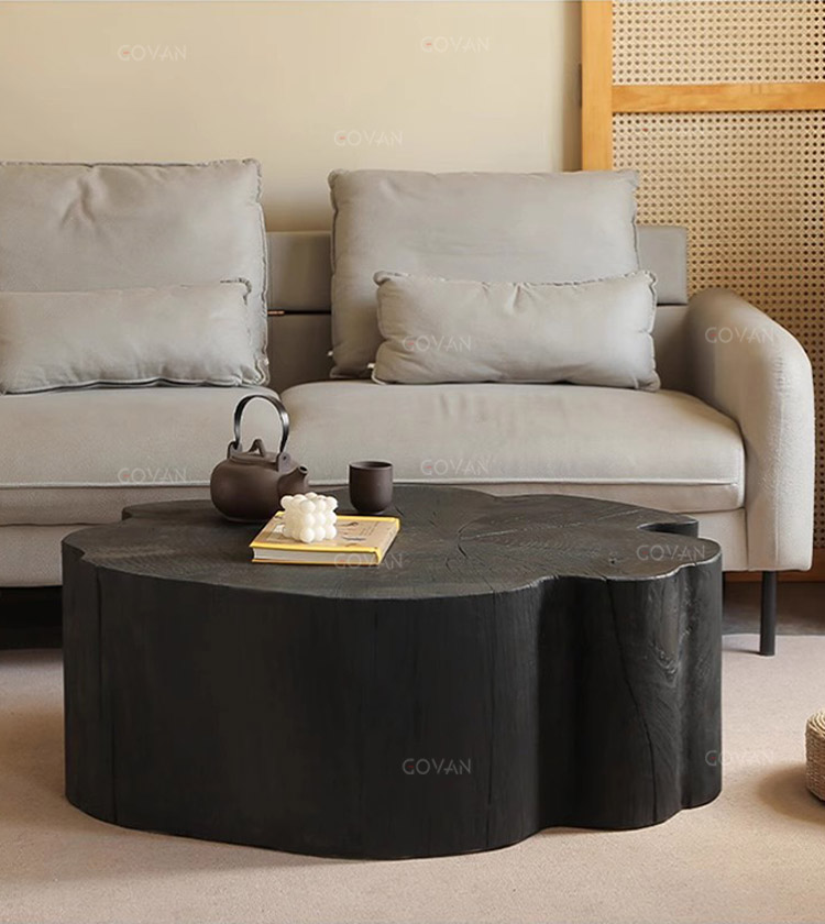 Wooden Furniture-Coffee Table-Four-Leaf Clover Irregular Low Table