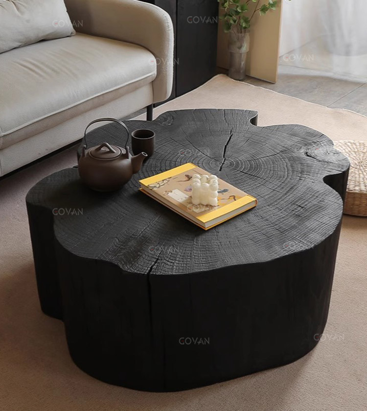Wooden Furniture-Coffee Table-Four-Leaf Clover Irregular Low Table