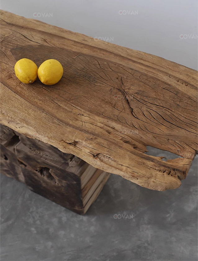 Wooden Furniture-Coffee Table-Natural Antique Wood Coffee Table