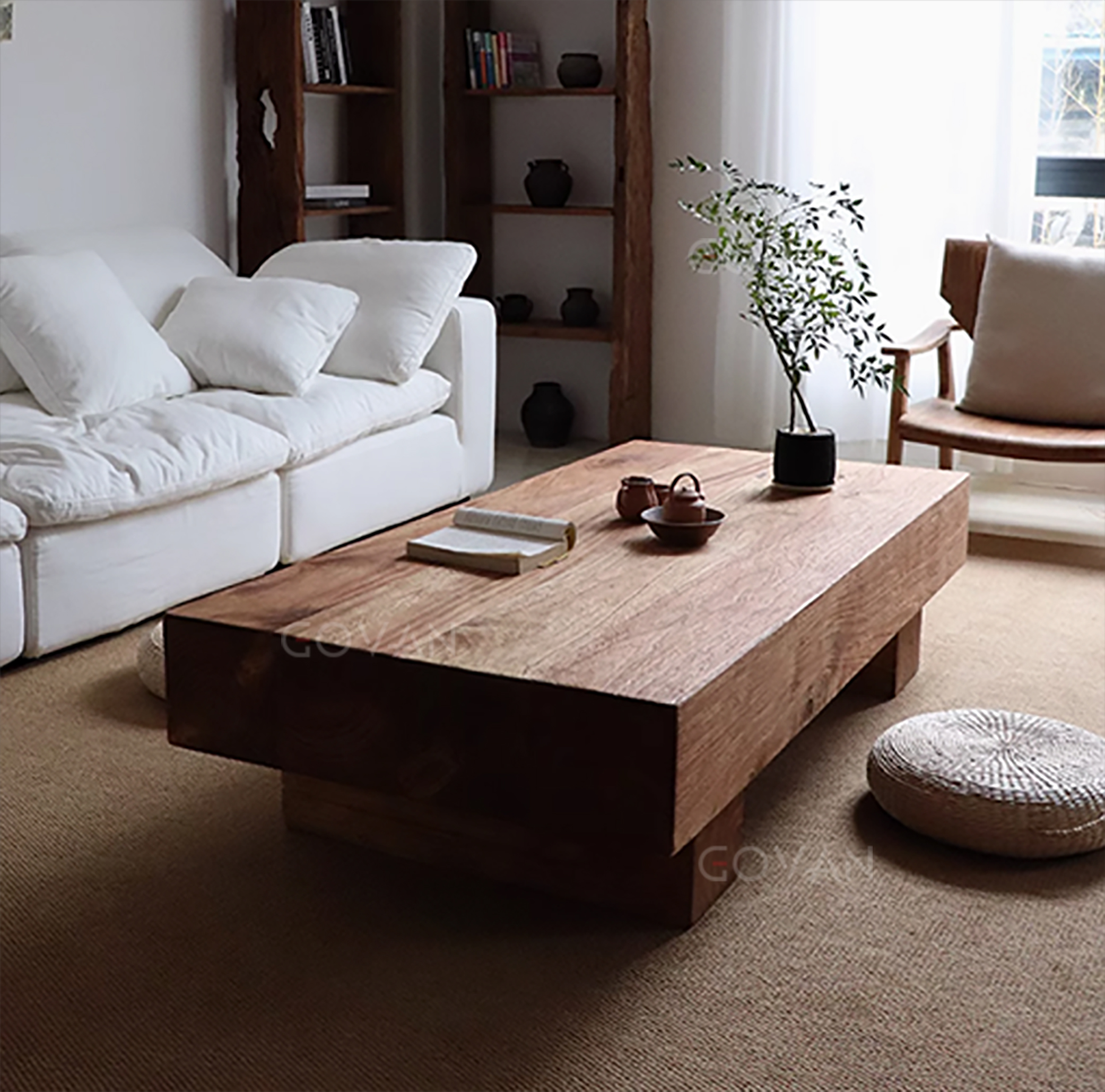 Wooden Furniture-Coffee Table-Tatami Wood Coffee Table