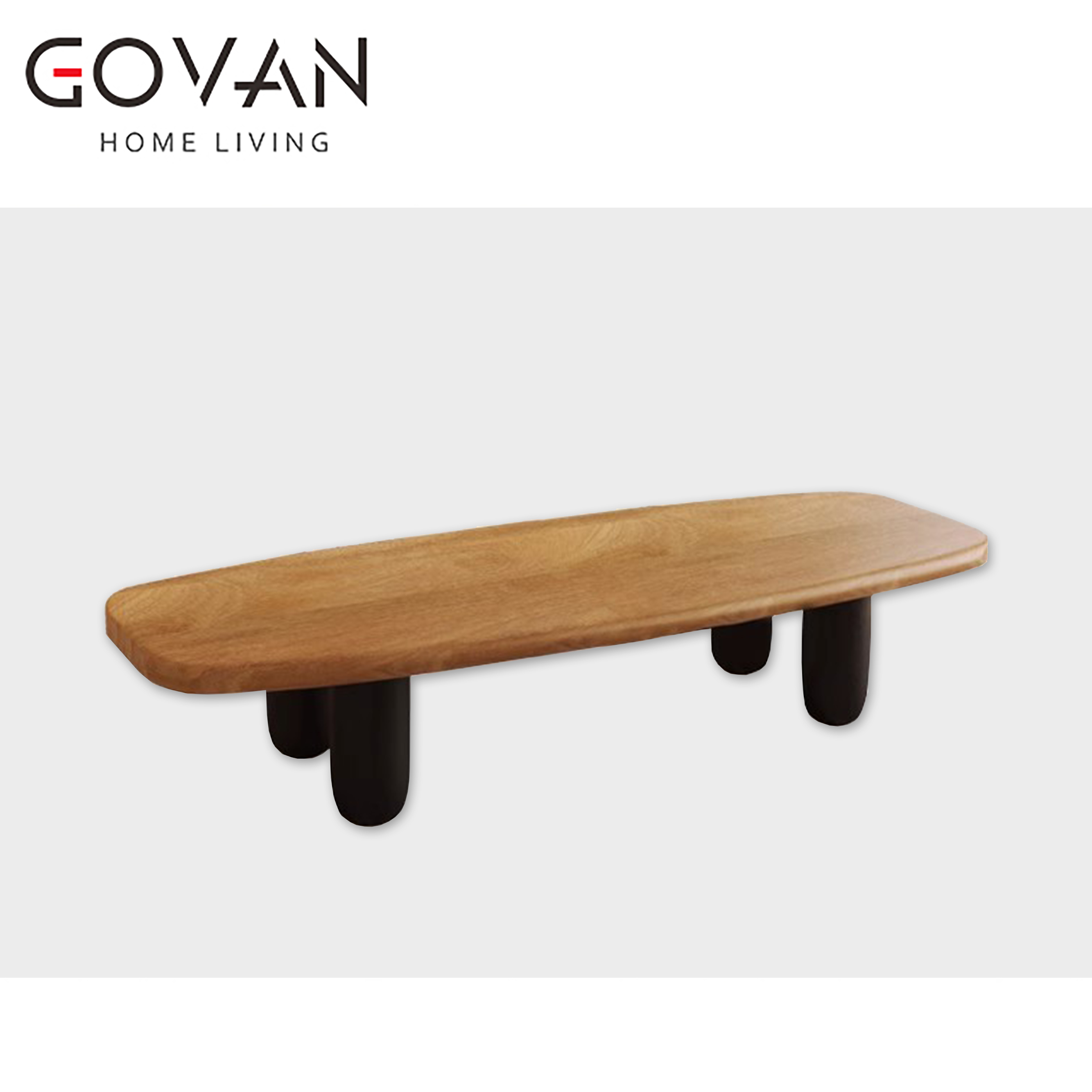 Wooden Furniture-Coffee Table-Middle Ancient Oval Coffee Table
