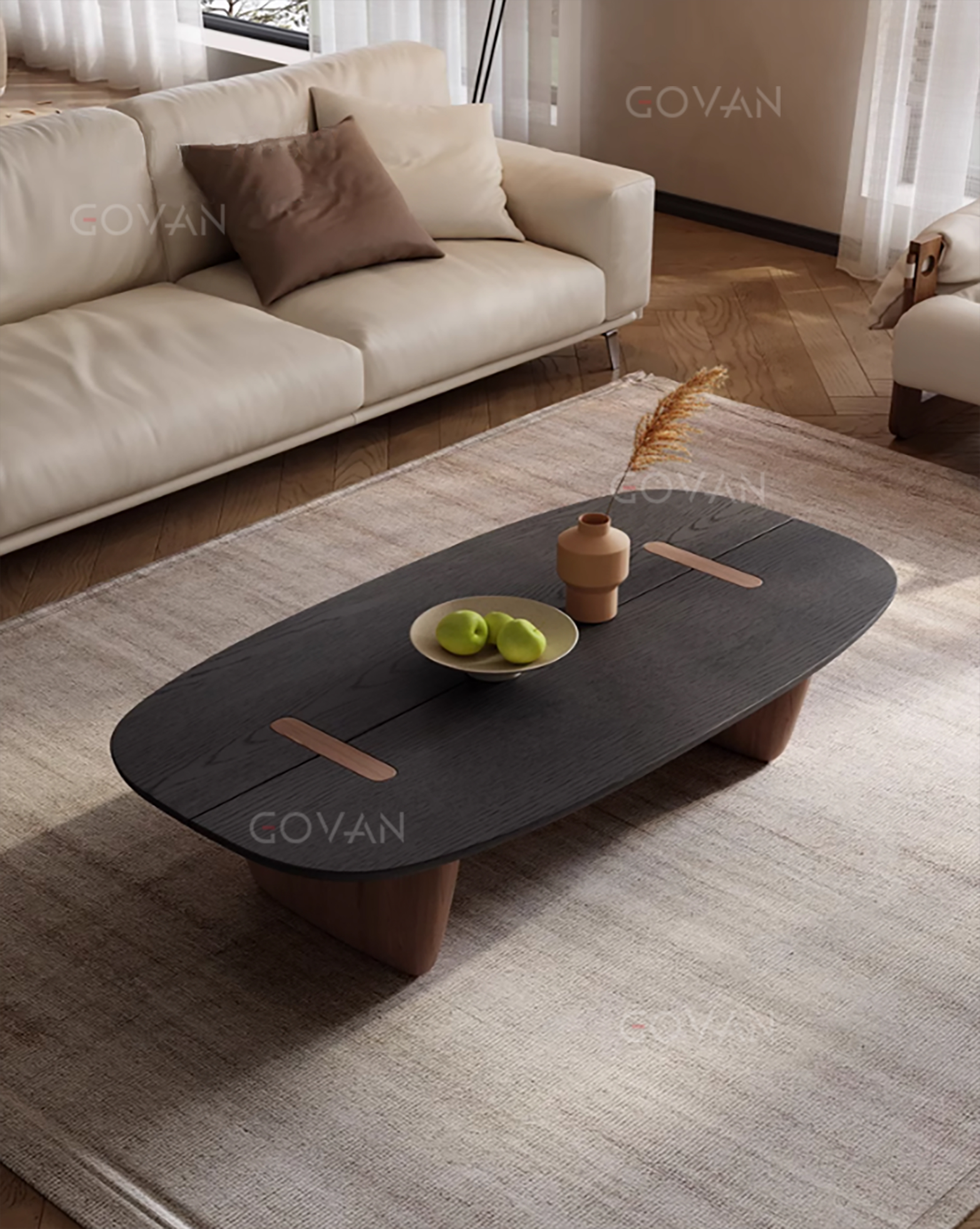 Wooden Furniture-Coffee Table-Japanese Solid Wood Coffee Table