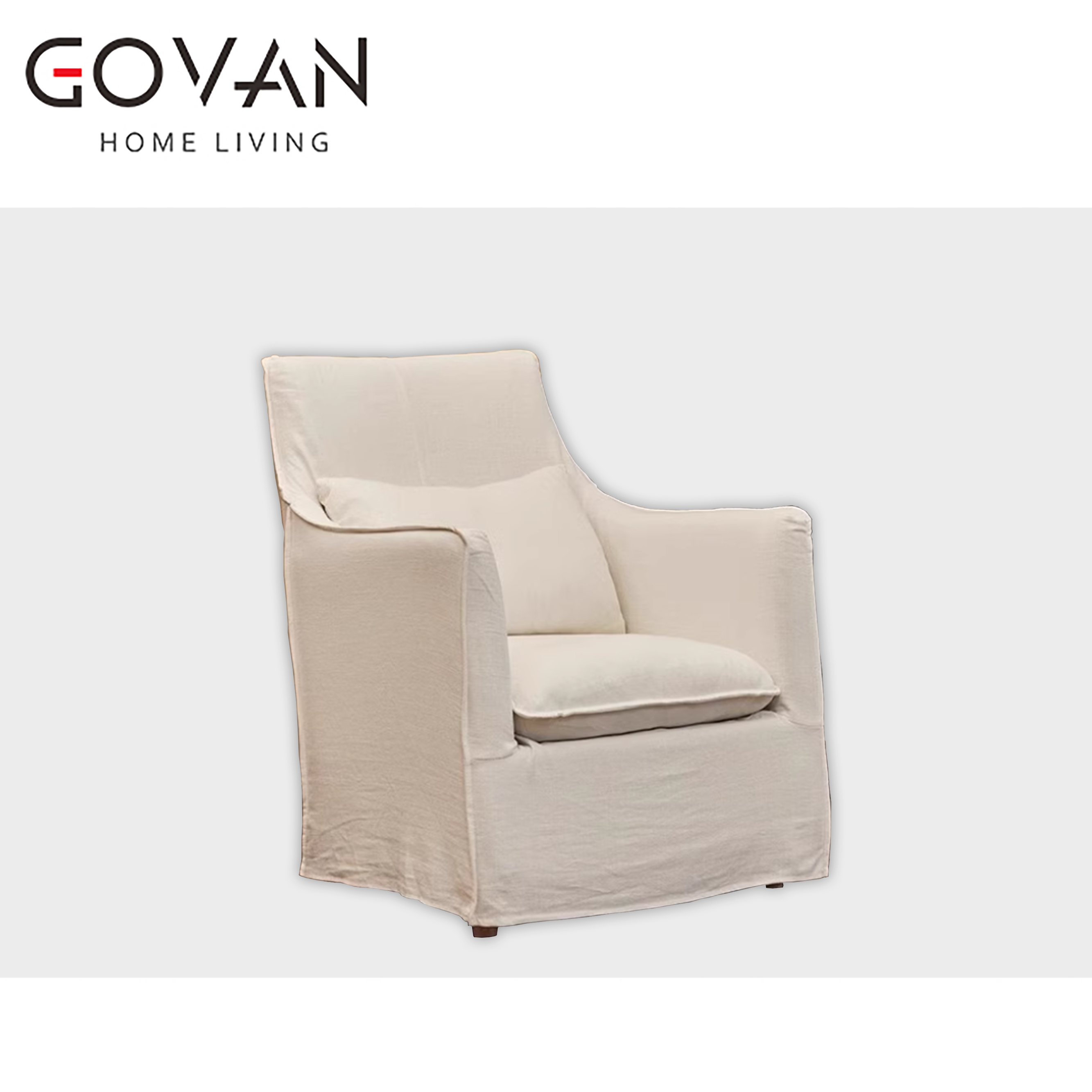 Wooden Furniture-Sofa-Japanese Linen Casual Sofa
