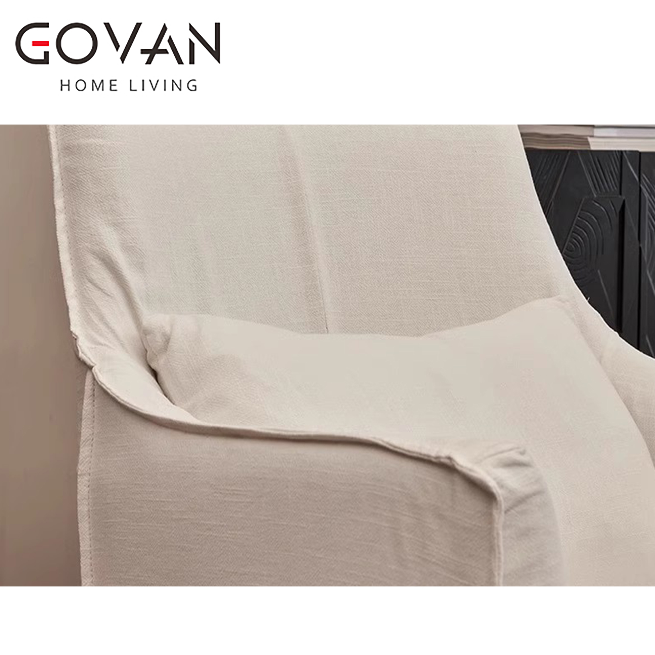 Wooden Furniture-Sofa-Japanese Linen Casual Sofa
