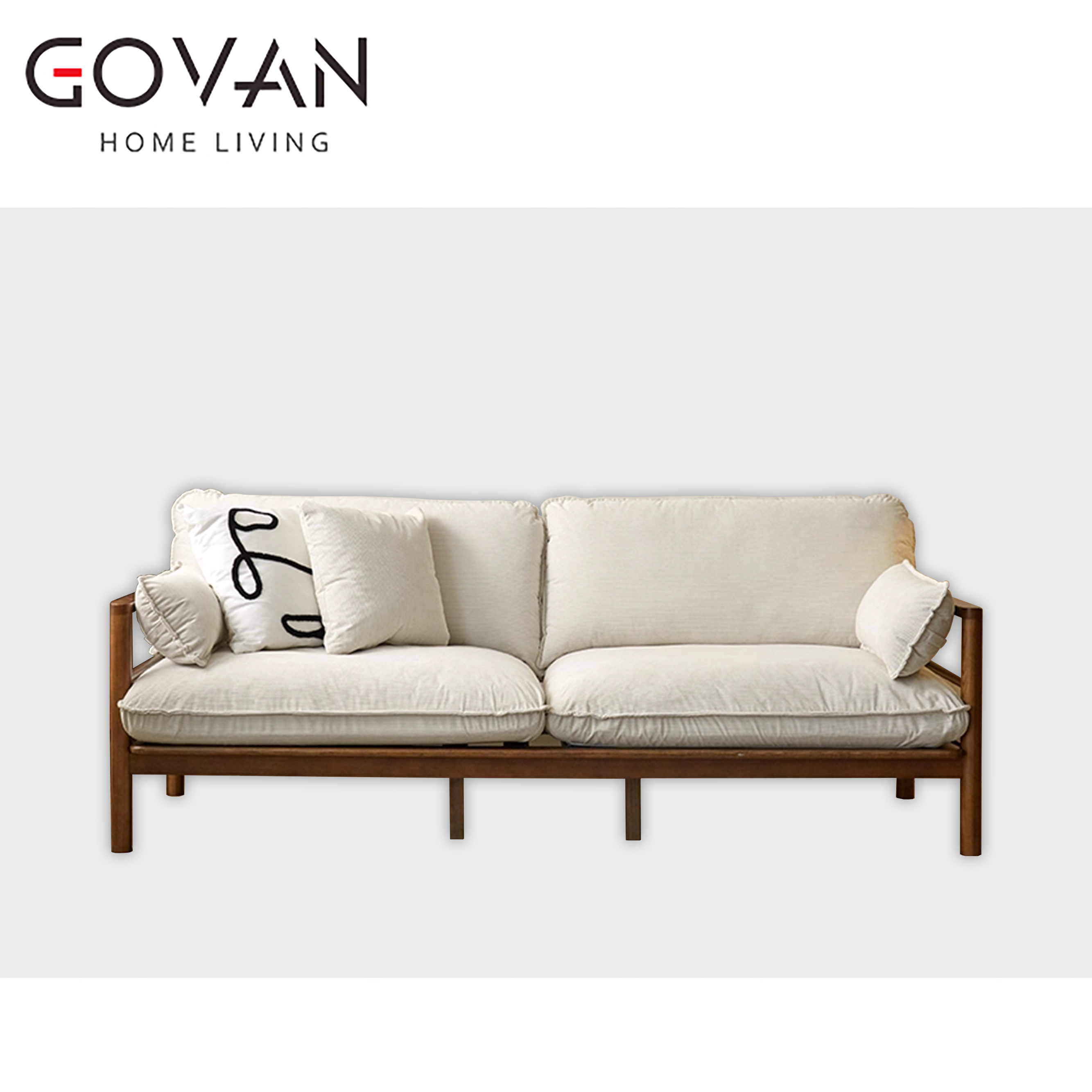 Wooden Furniture-Sofa-Japanese Log Simple Sofa