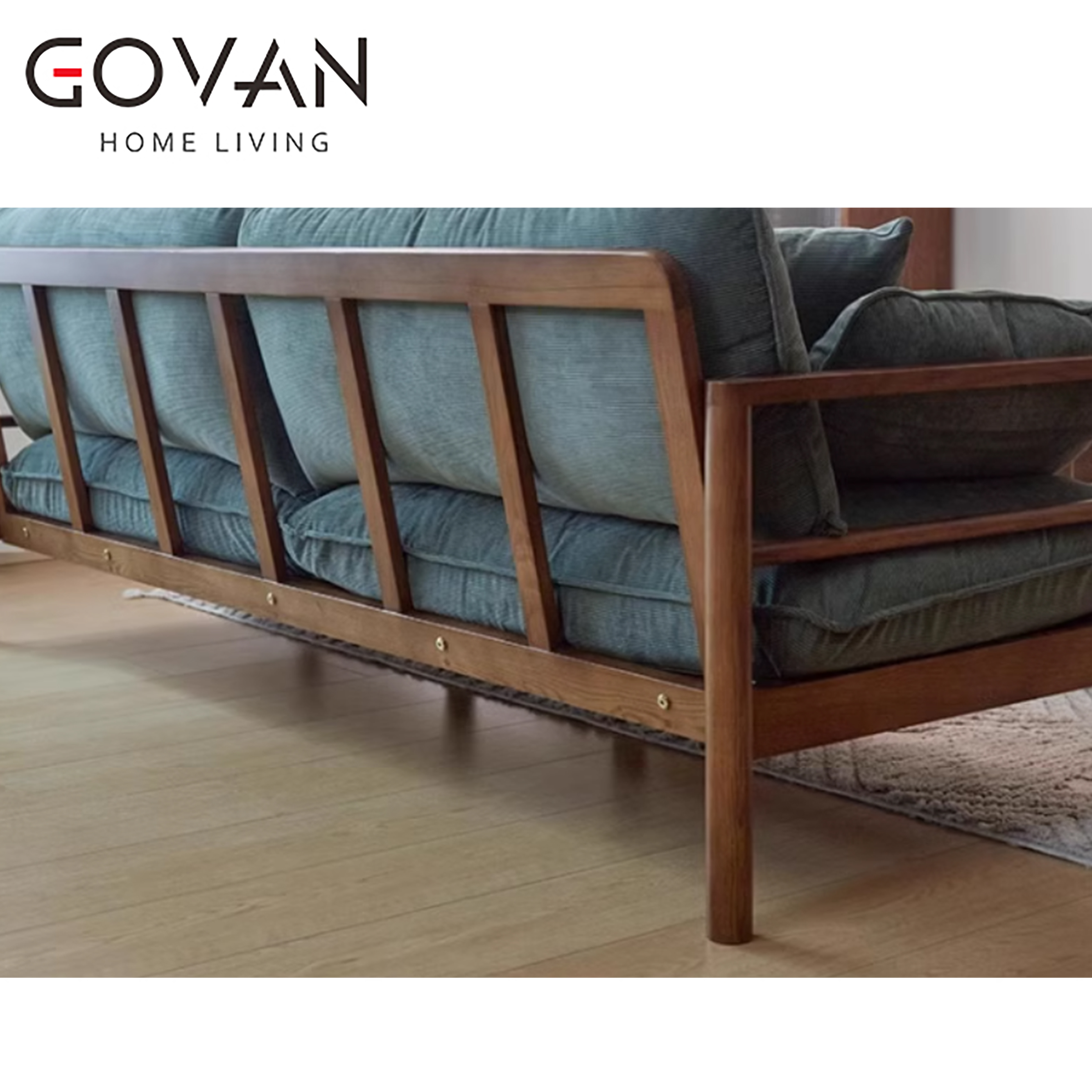 Wooden Furniture-Sofa-Japanese Log Simple Sofa