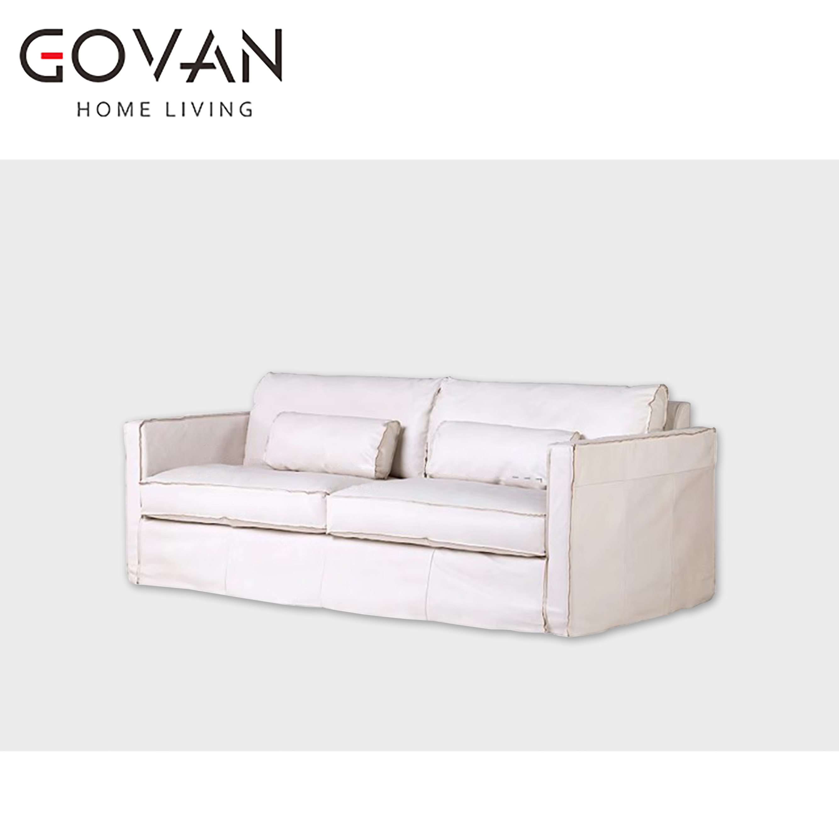 Wooden Furniture-Sofa-Retro Oil Wax Leather Sofa