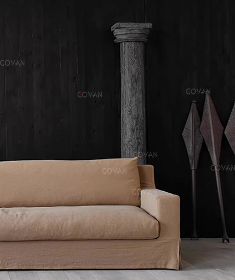Wooden Furniture-Sofa-Japanese Linen Sofa