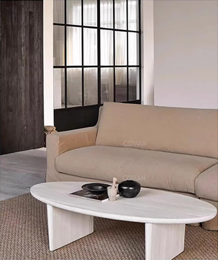 Wooden Furniture-Sofa-Japanese Linen Sofa