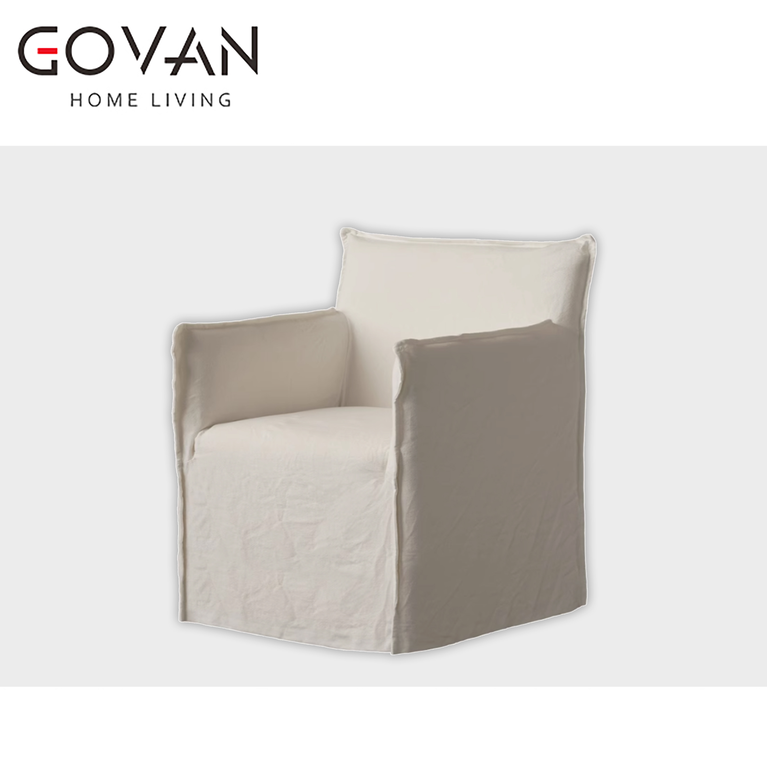 Wooden Furniture-Sofa-Japanese Linen Sofa Chair