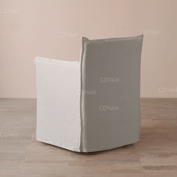 Wooden Furniture-Sofa-Japanese Linen Sofa Chair
