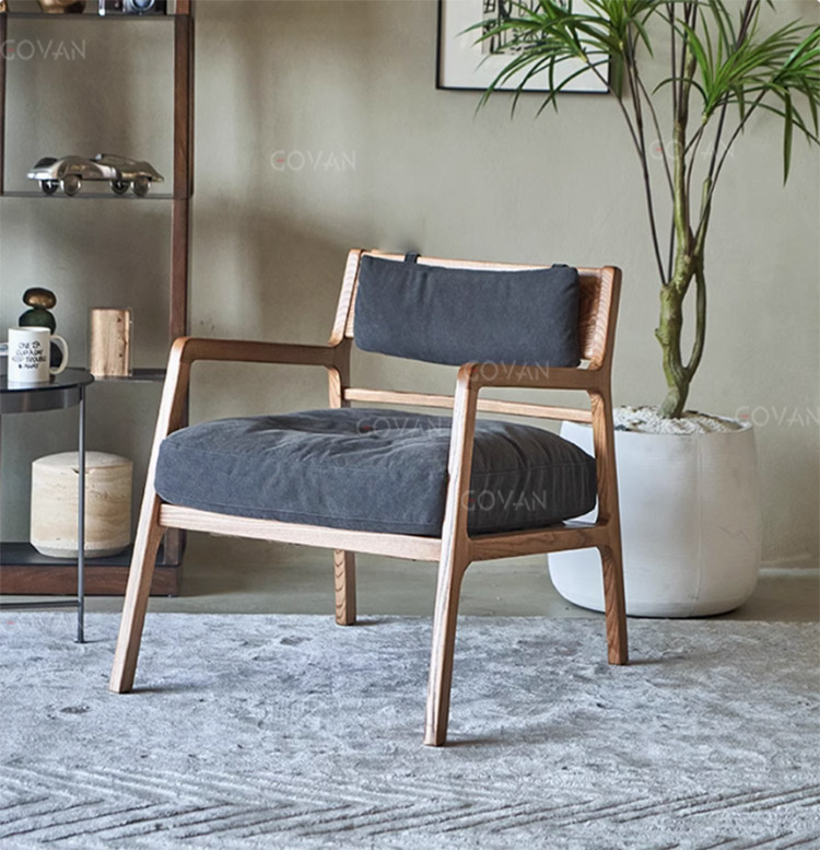 Wooden Furniture-Sofa-Ancient Style Single Sofa