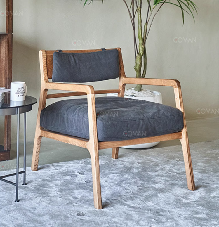 Wooden Furniture-Sofa-Ancient Style Single Sofa