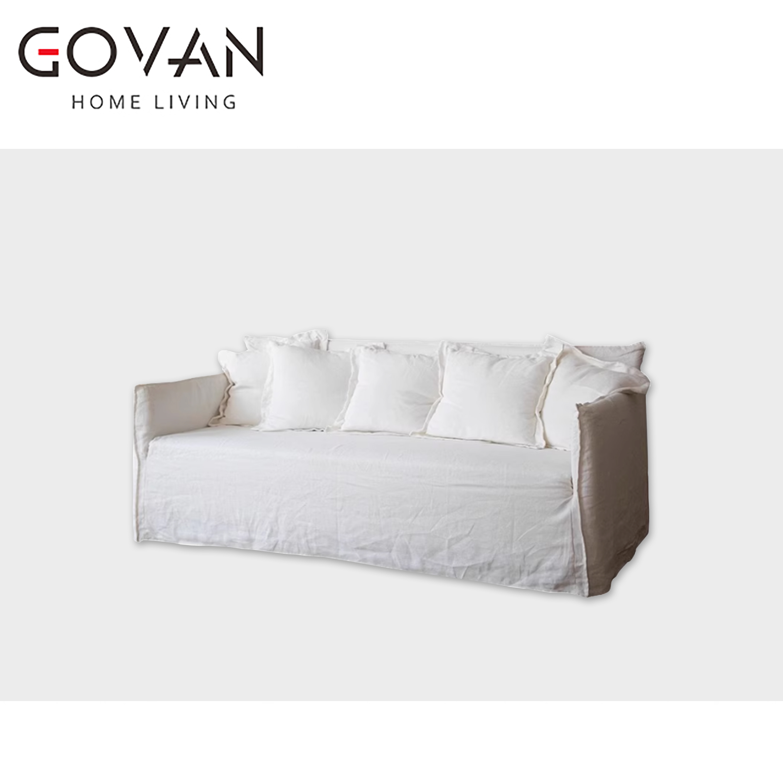 Wooden Furniture-Sofa-Surprise Silent Wind Linen Fabric Sofa
