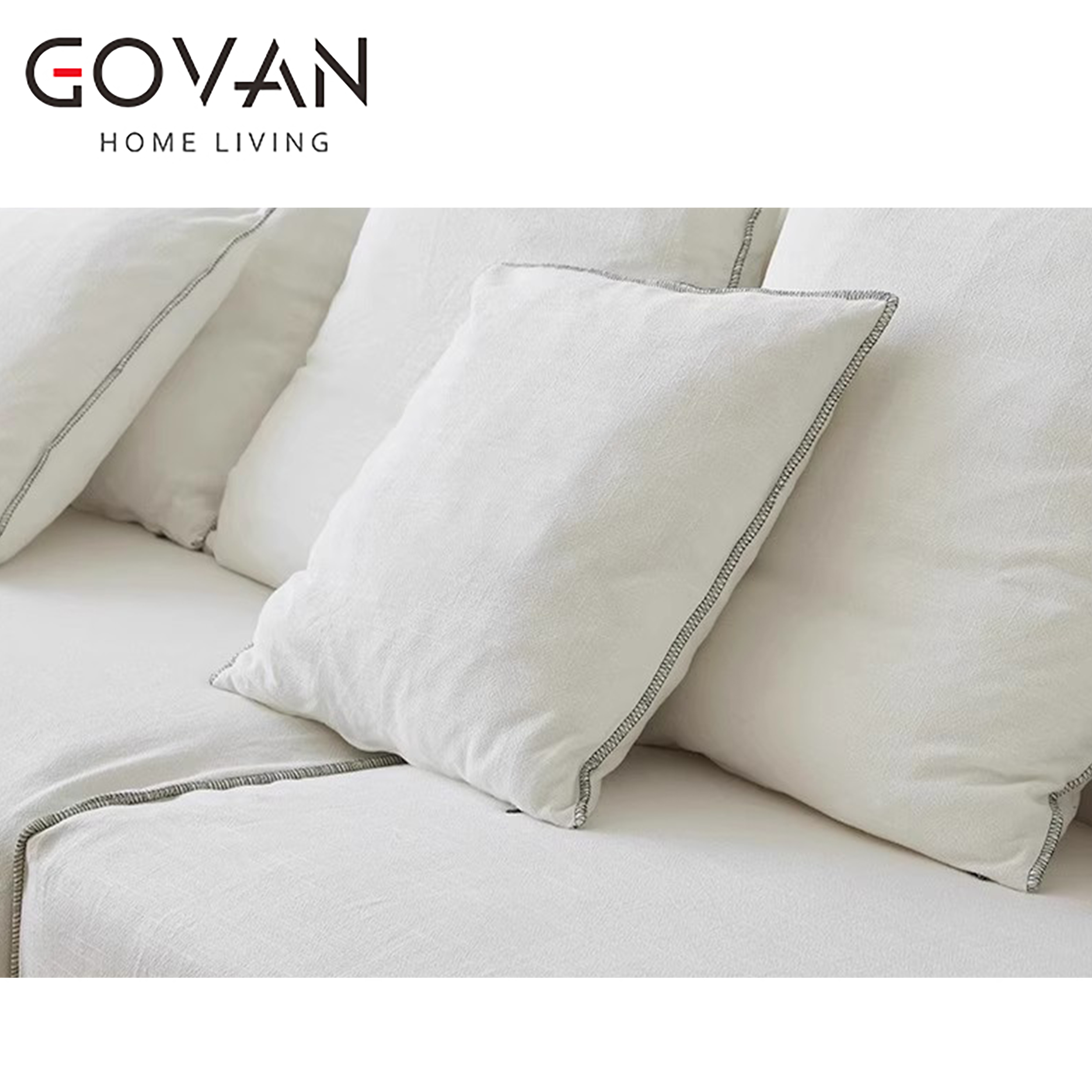 Wooden Furniture-Sofa-Surprise Silent Wind Linen Fabric Sofa