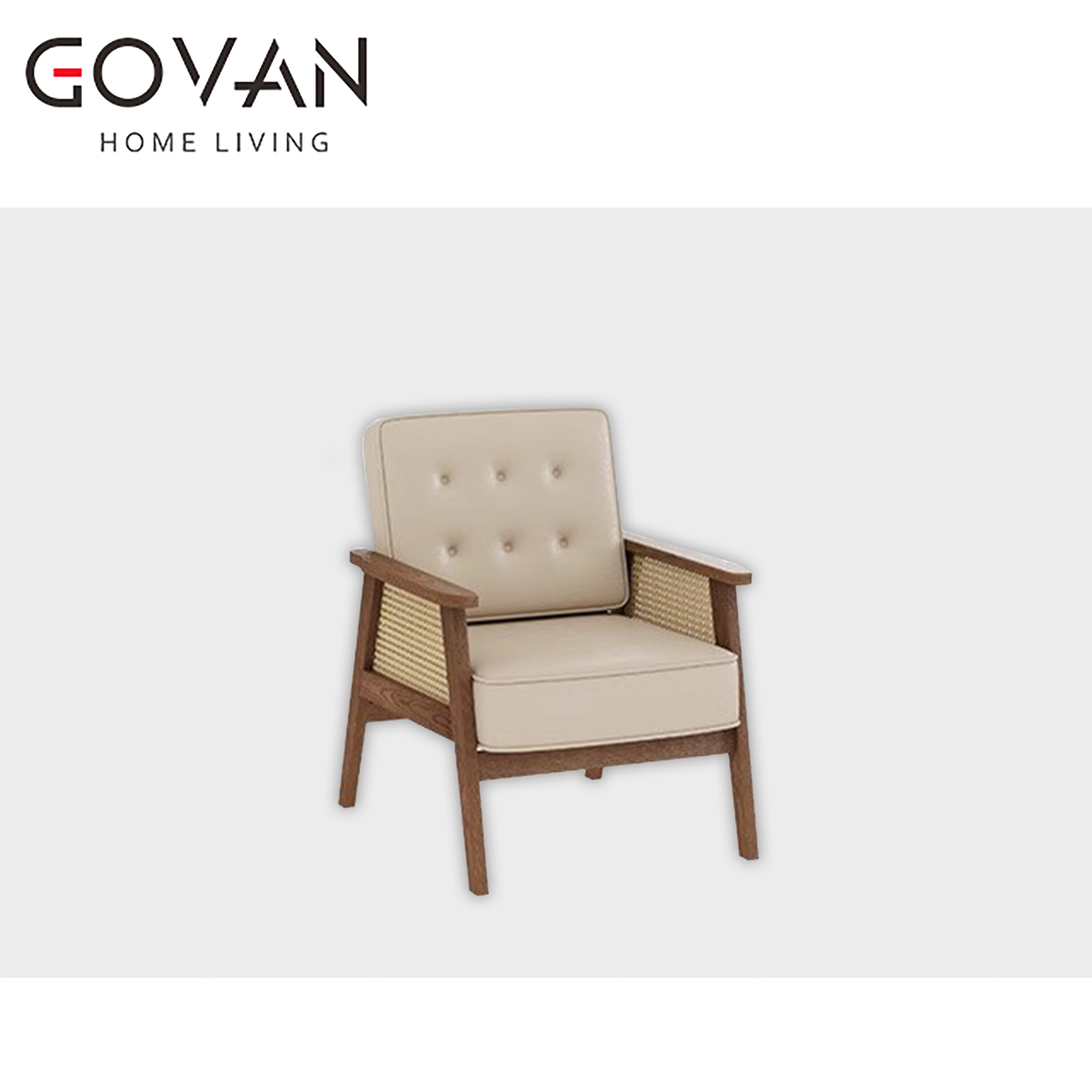 Wooden Furniture-Sofa-Retro Casual Sofa Chair