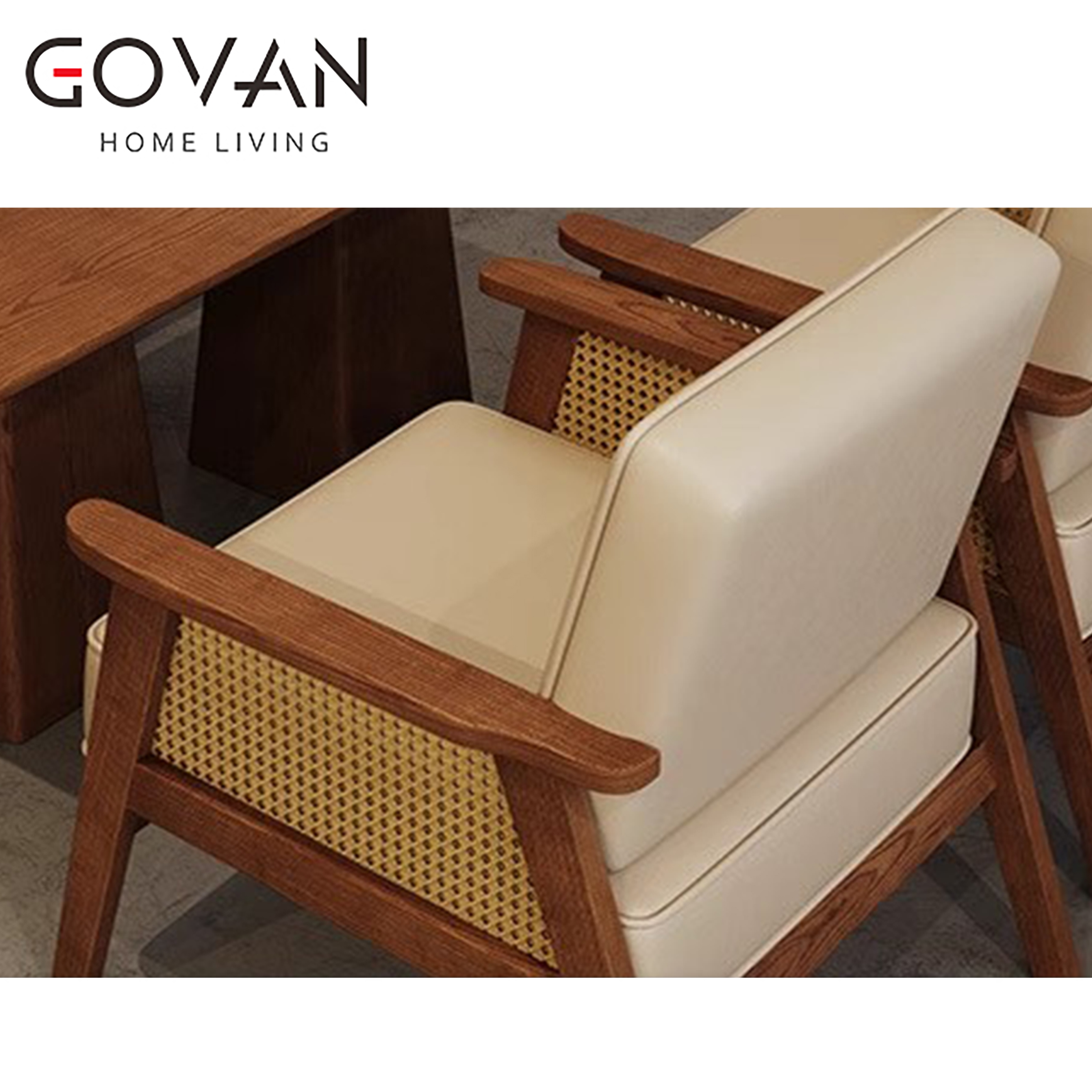 Wooden Furniture-Sofa-Retro Casual Sofa Chair