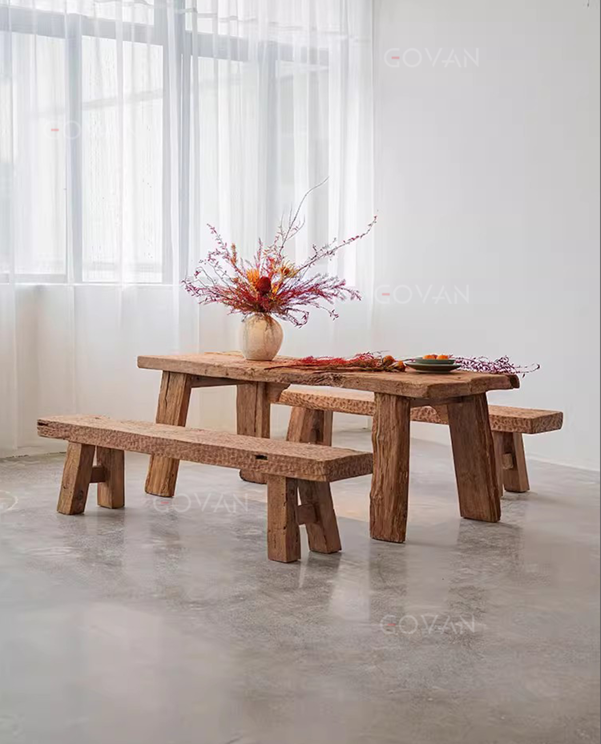 Wooden Furniture-Bench-Vintage Wood Bench