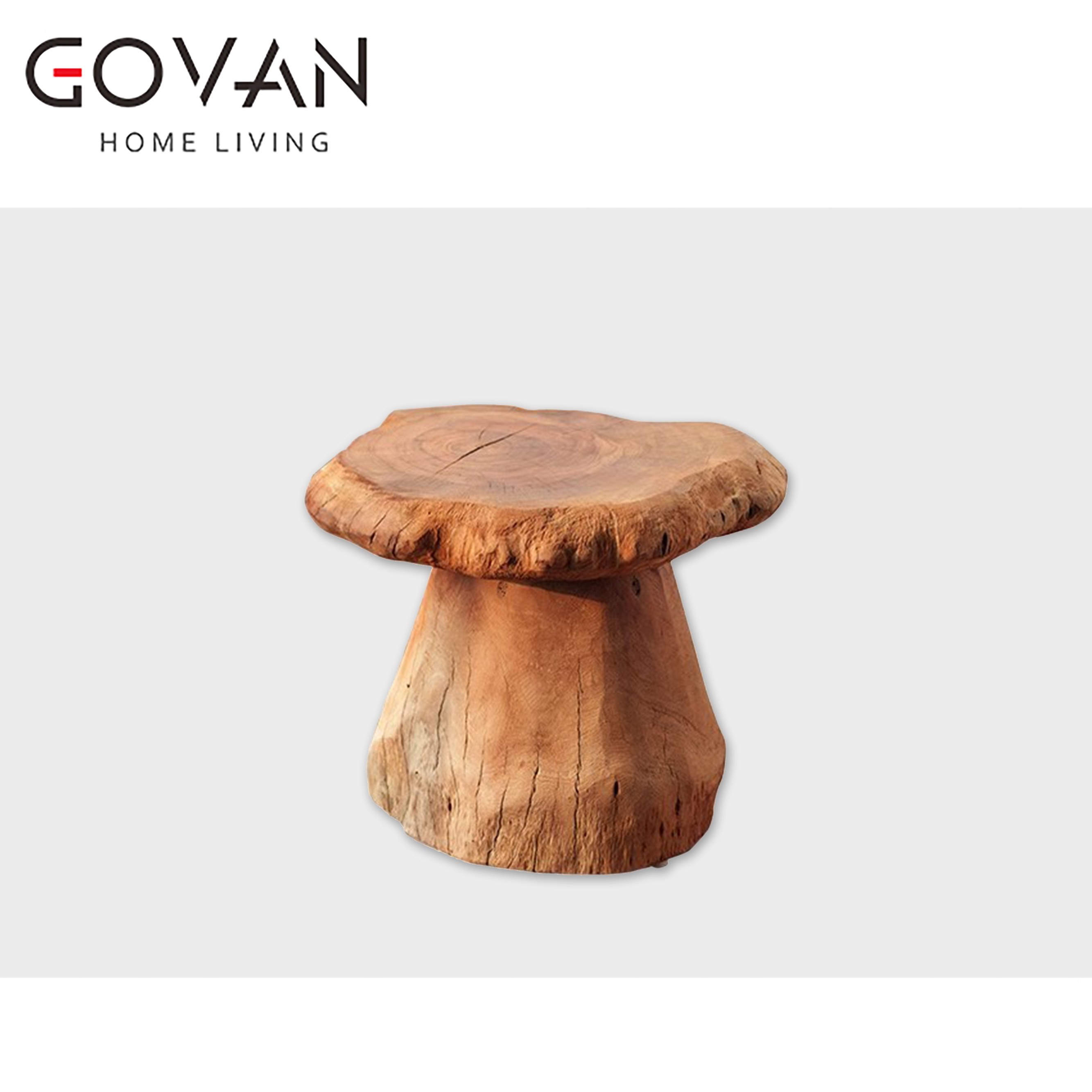 Wooden Furniture-Bench-Solid Wood Mushroom Stool