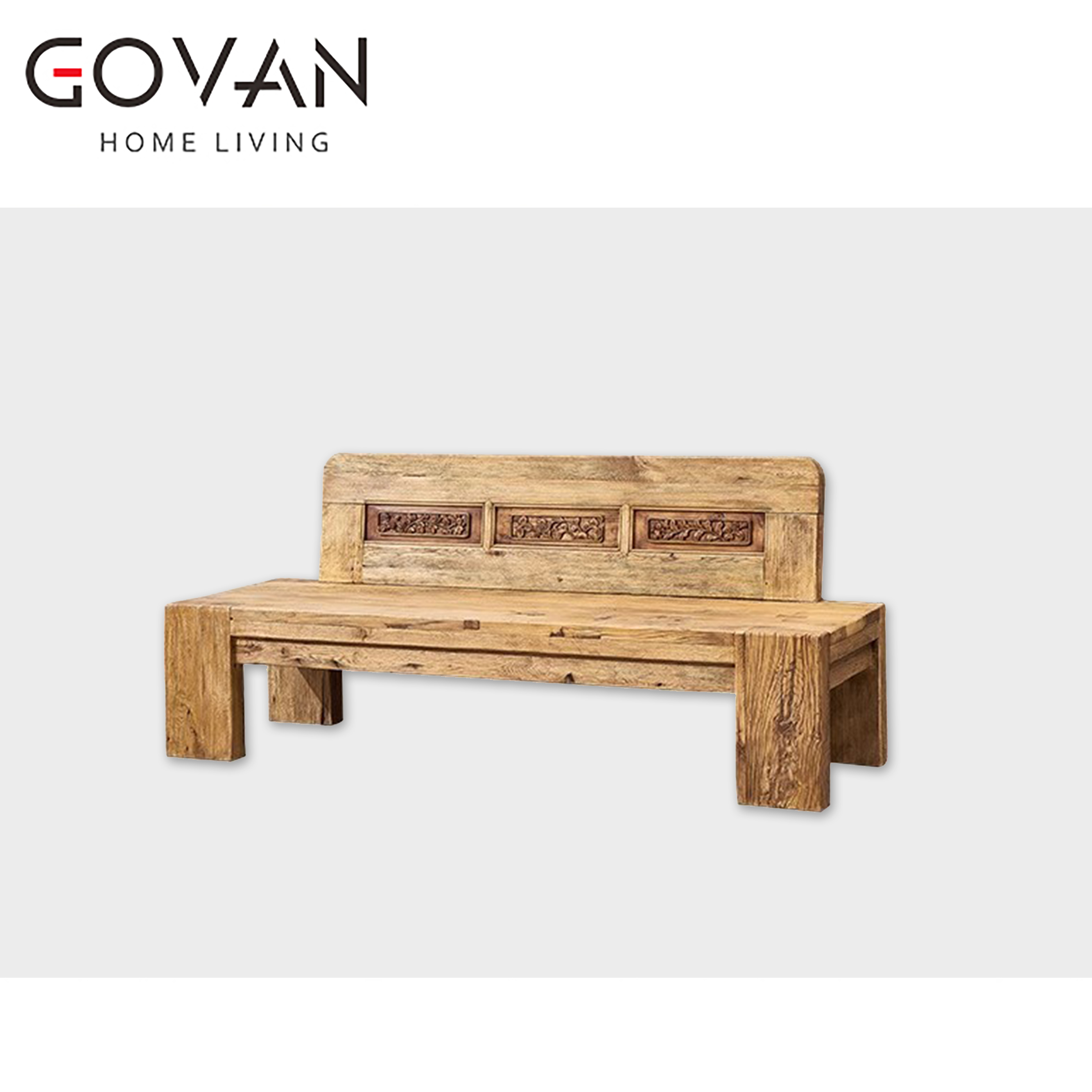 Wooden Furniture-Bench-Vintage Elm Sofa Chair